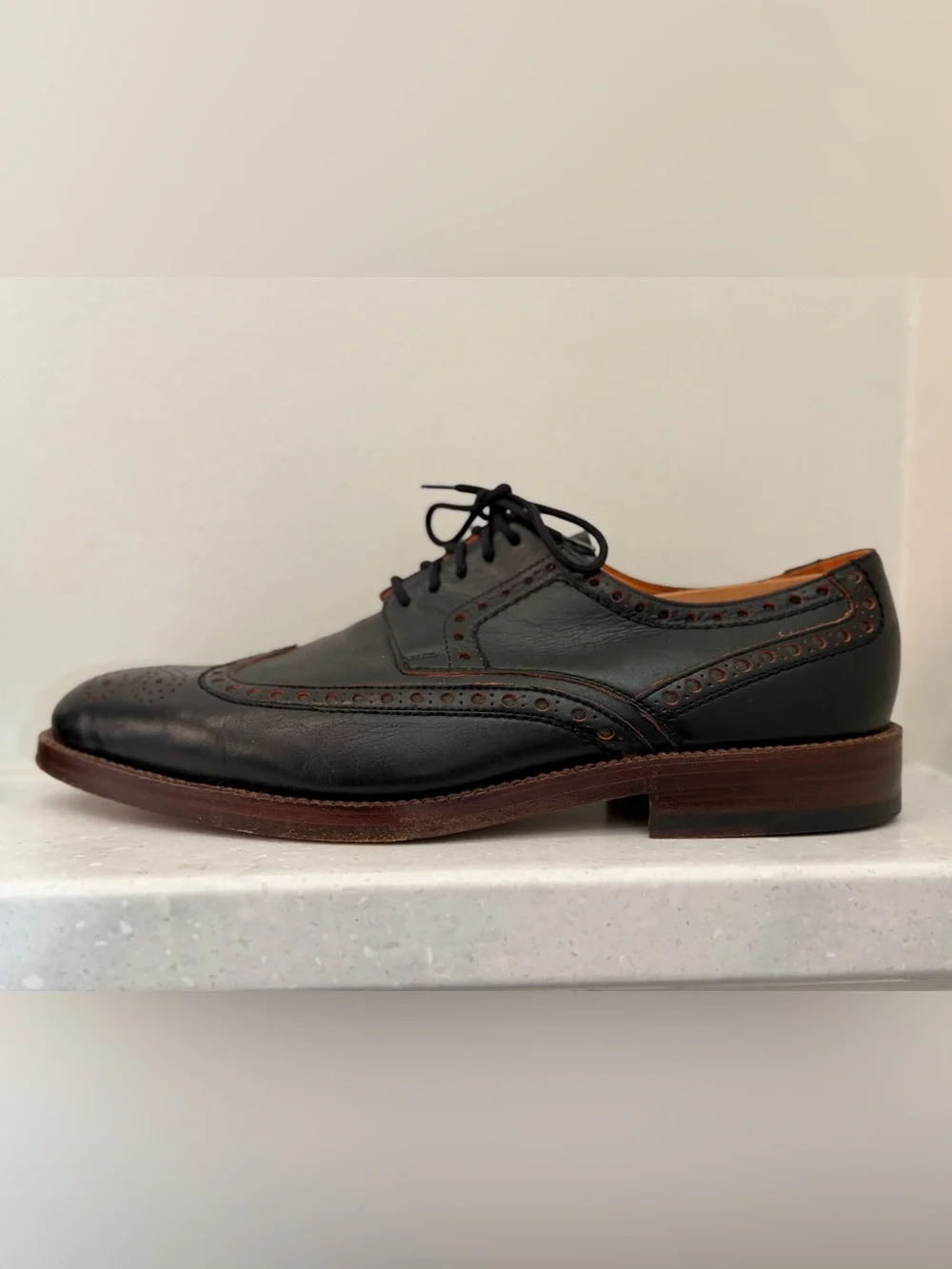 Heinrich Dinkelacker Full-Brogue Men’s Dress Shoe